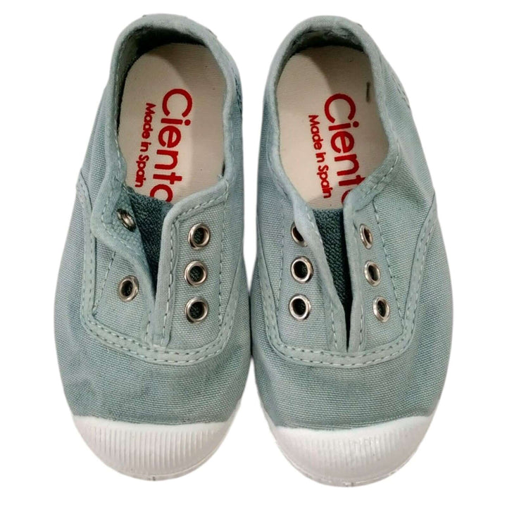 CIENTA slip on shoes in water green rubber toe 21 - 30