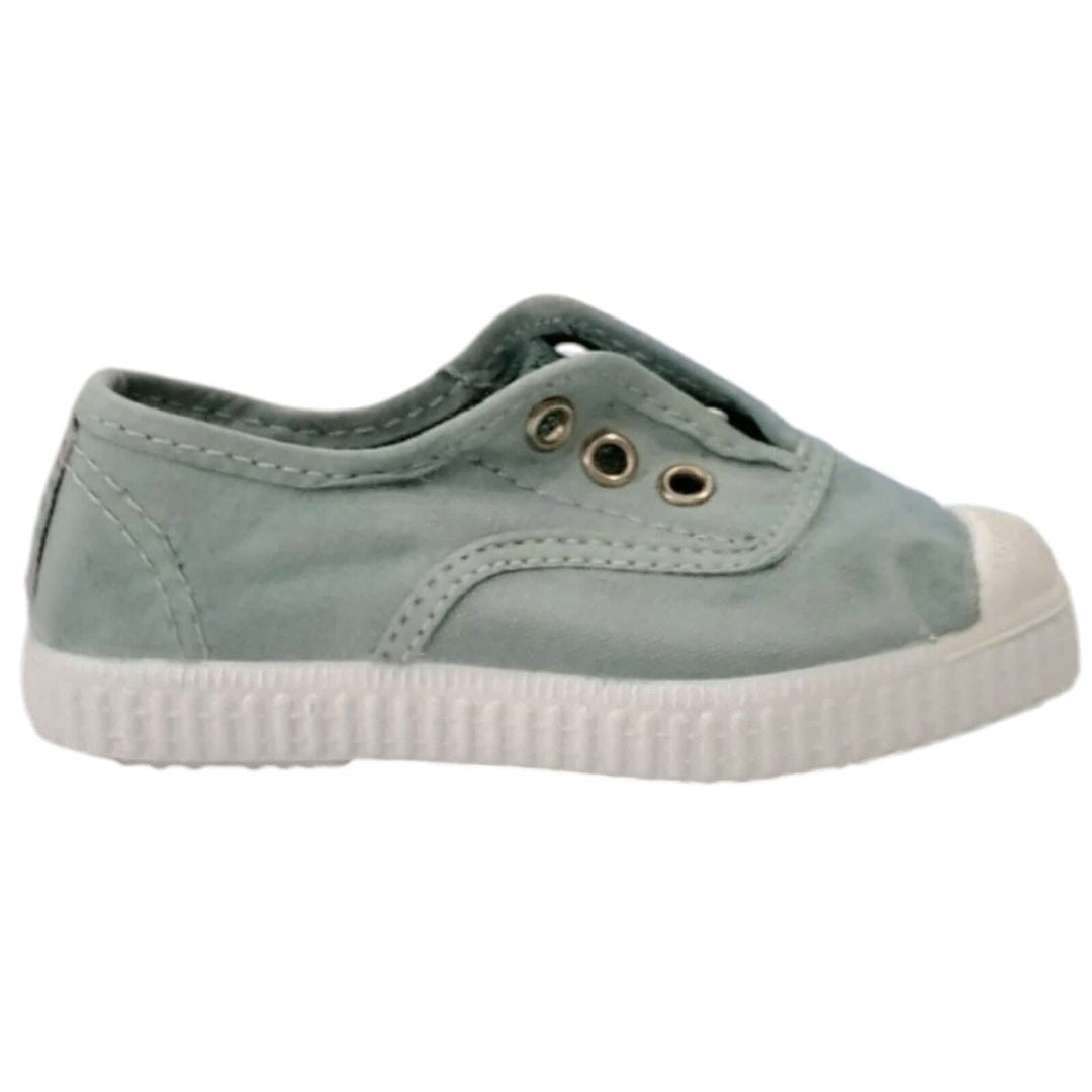 CIENTA slip on shoes in water green rubber toe 21 - 30