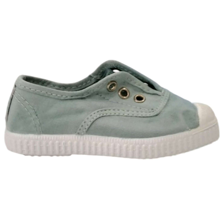CIENTA slip on shoes in water green rubber toe 21 - 30