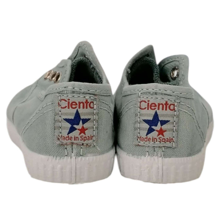 CIENTA slip on shoes in water green rubber toe 21 - 30