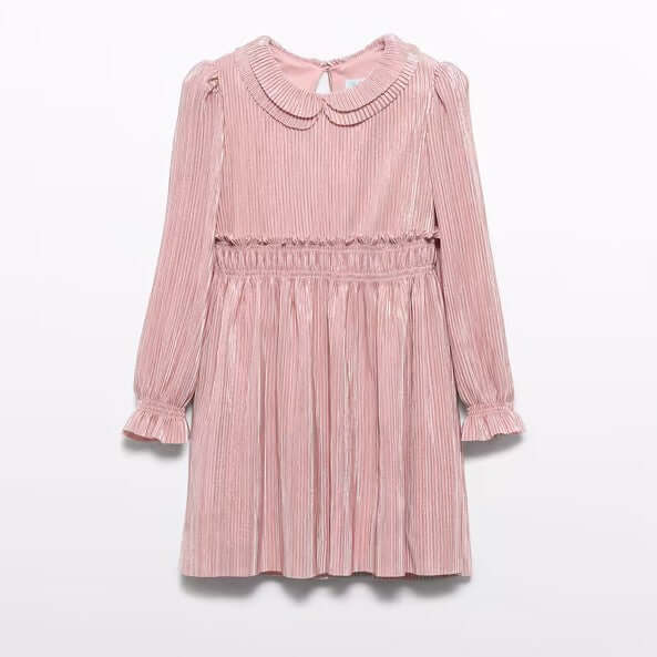 ABEL & LULA elegante vestido rosa plisado para ocasiones especiales 4 años - 12 años