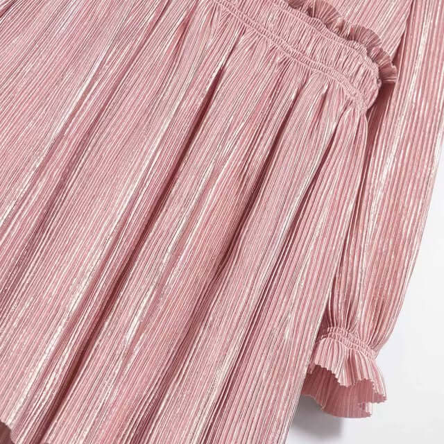 ABEL & LULA elegante vestido rosa plisado para ocasiones especiales 4 años - 12 años