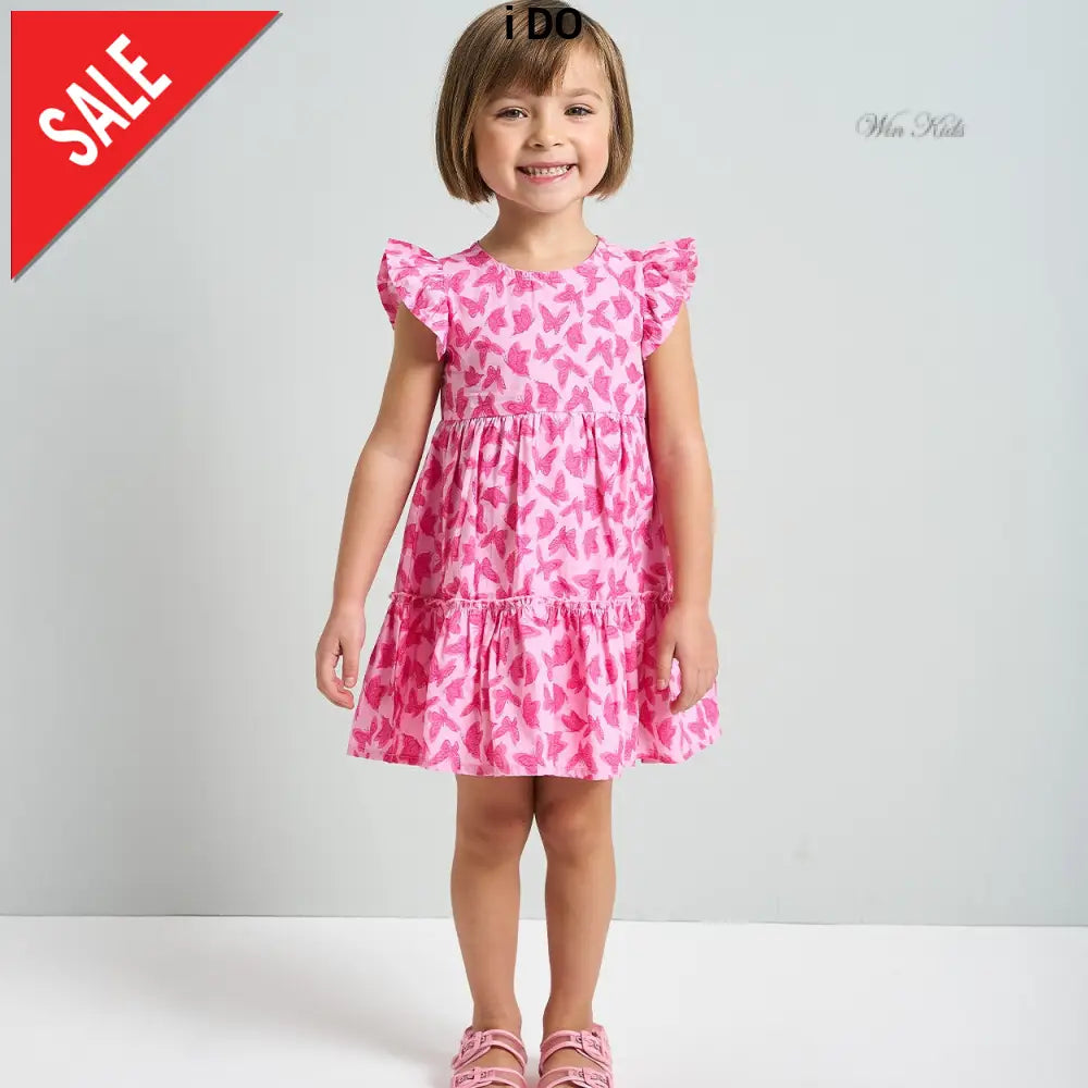 Abito i DO fantasia farfalle rosa 12 mesi - 8 anni Abiti