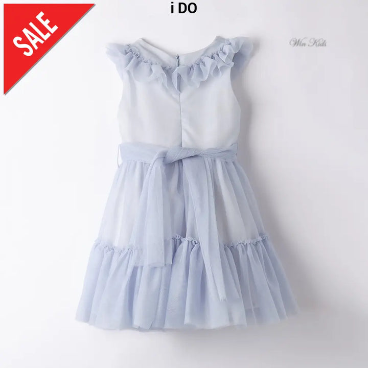 Abito I DO in tulle azzurro dalla 12 mesi alla 8 anni Abiti