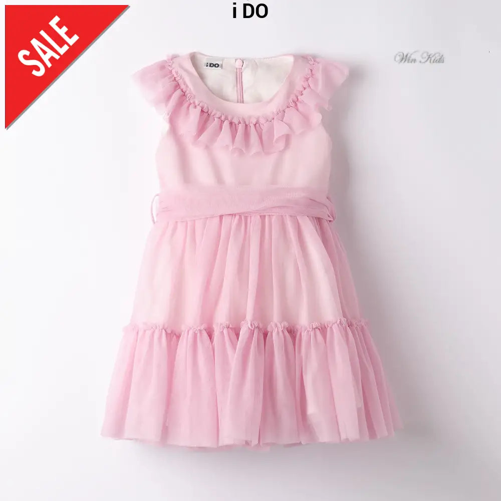 Abito I DO in tulle rosa dalla 12 mesi alla 8 anni Abiti