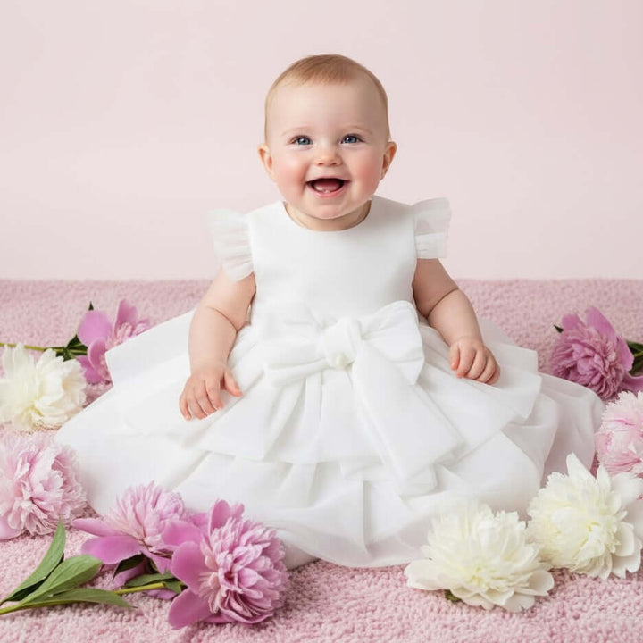 LE BEBE' dress in white tulle 9 months (Copy)