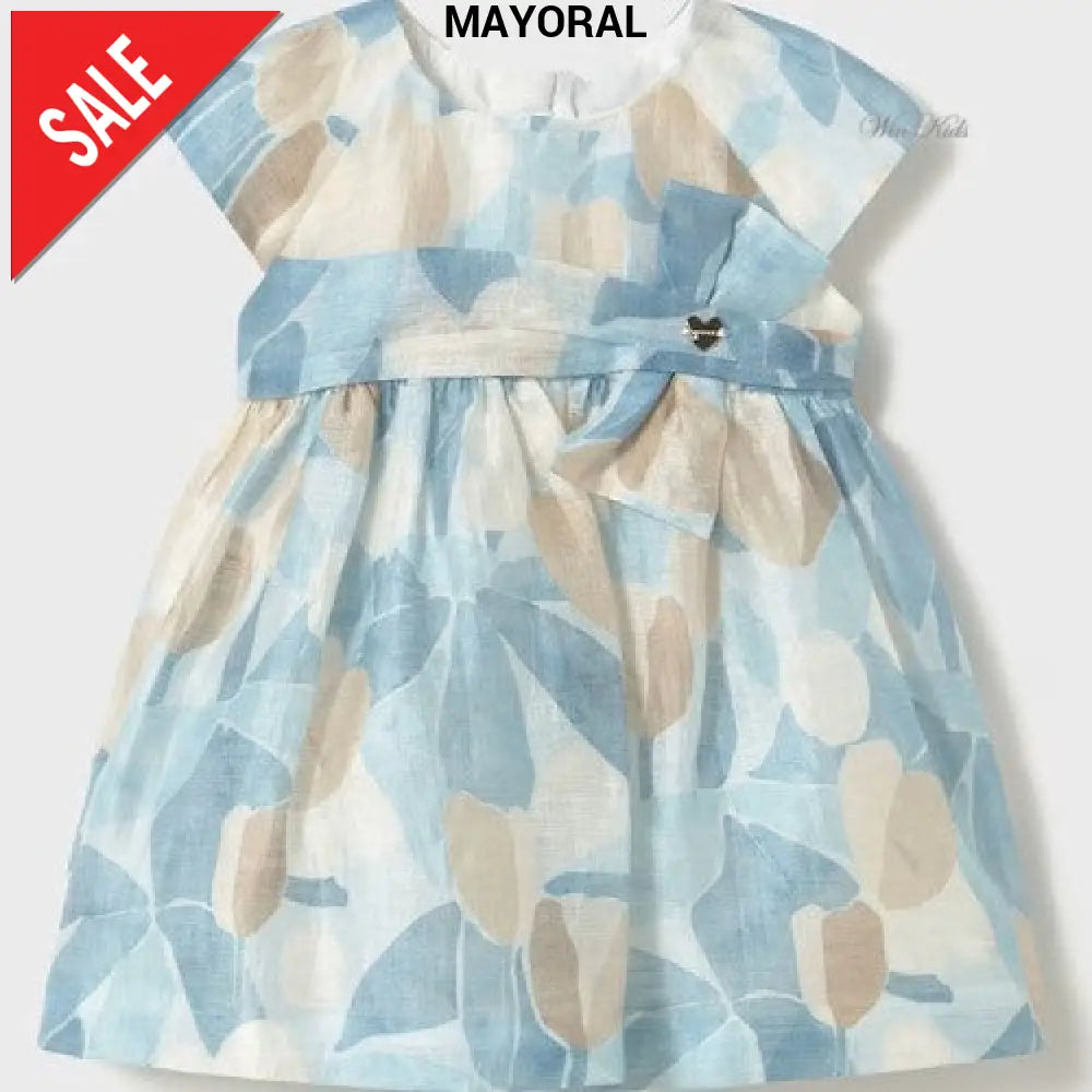 Abito MAYORAL a fantasia azzurra 6 mesi - 4anni Abiti