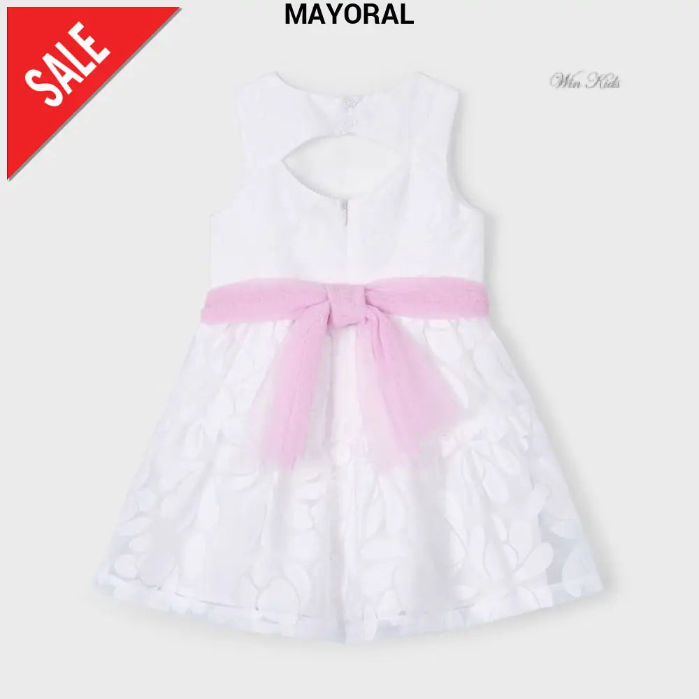 Abito MAYORAL con cintura fiori fuxia 2 anni - 10 anni Abiti