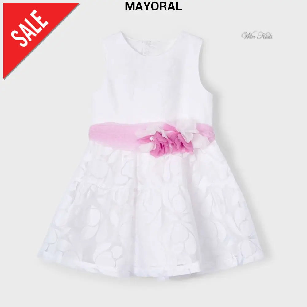 Abito MAYORAL con cintura fiori fuxia 2 anni - 10 anni Abiti
