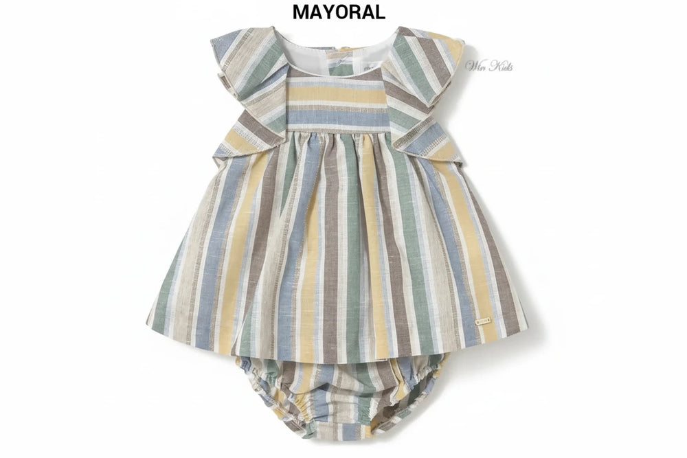 MAYORAL dress for newborn girls from 1 month to 18 months. Dresses
