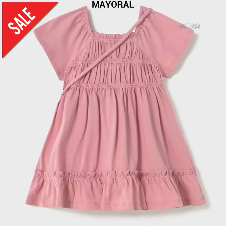 Abito MAYORAL rosa con borsa dalla 6 mesi alla 4anni Abiti