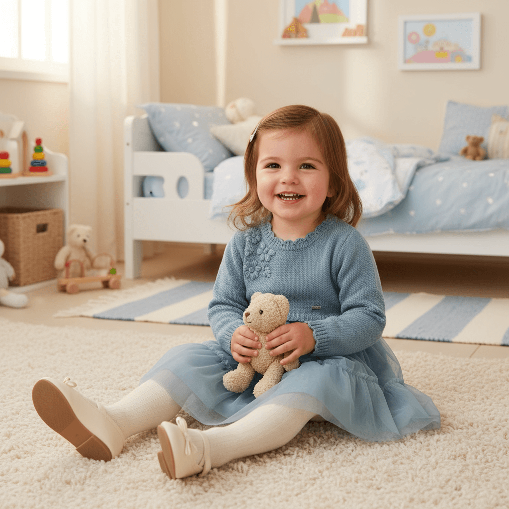 Abito MAYORAL tulle azzurro cameretta