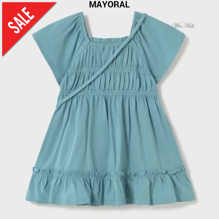 Abito MAYORAL verde con borsa dalla 6 mesi alla 4 anni Abiti