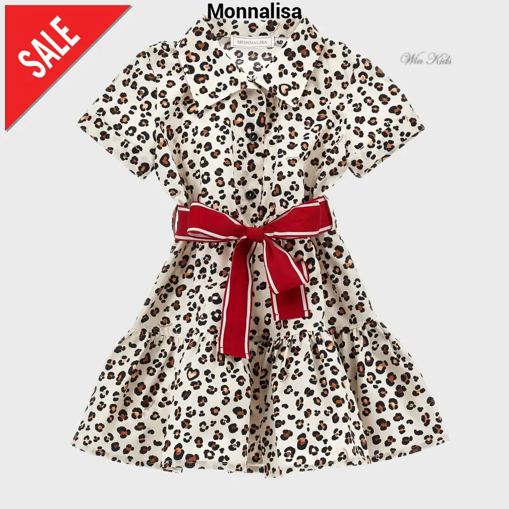 Abito MONNALISA chemisier maculato 2 anni - 10 anni Abiti