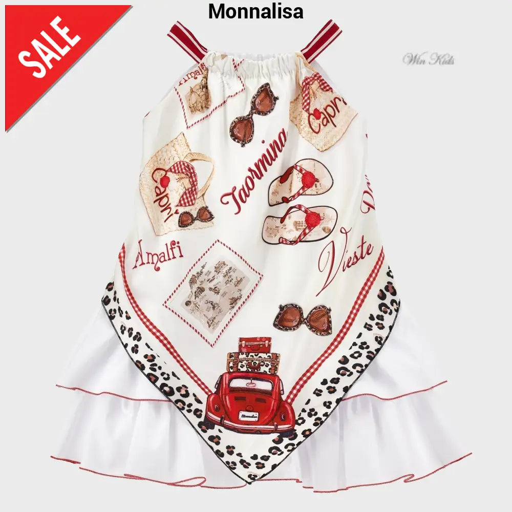 Abito MONNALISA foulard 2 anni - 10 anni Abiti