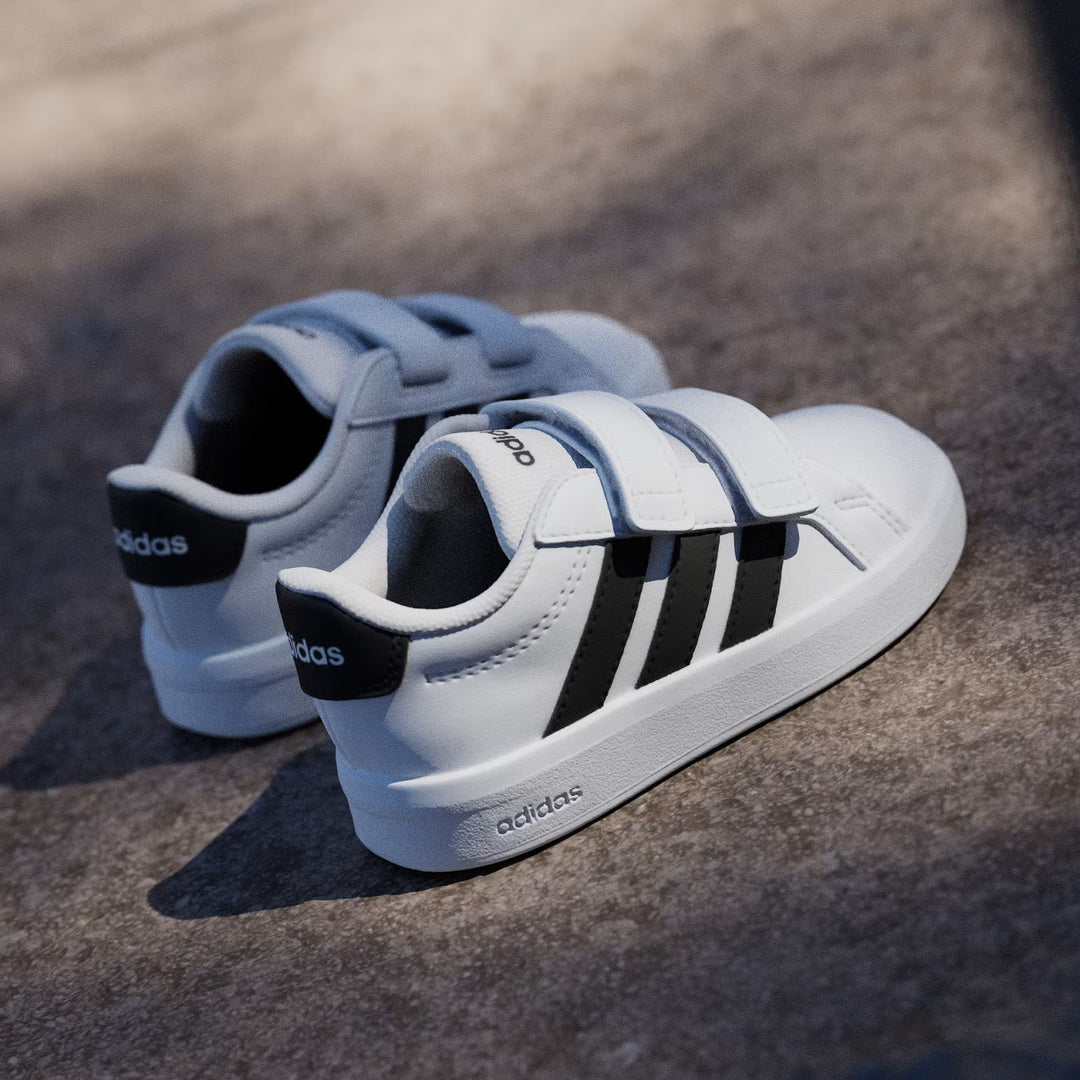 Scarpe ADIDAS Grand Court 3.0 CF I bianco e nero 20 - 27