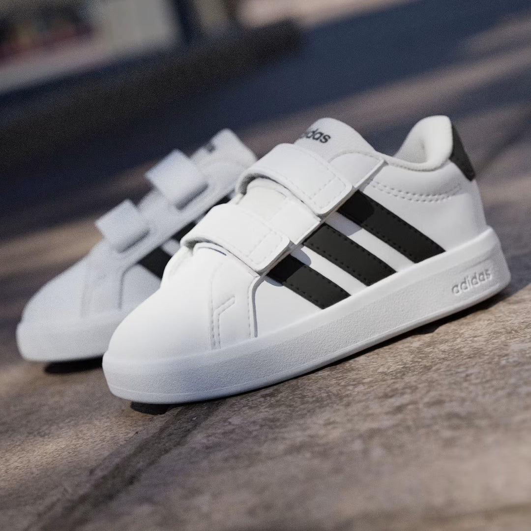 Scarpe ADIDAS Grand Court 3.0 CF I bianco e nero 20 - 27