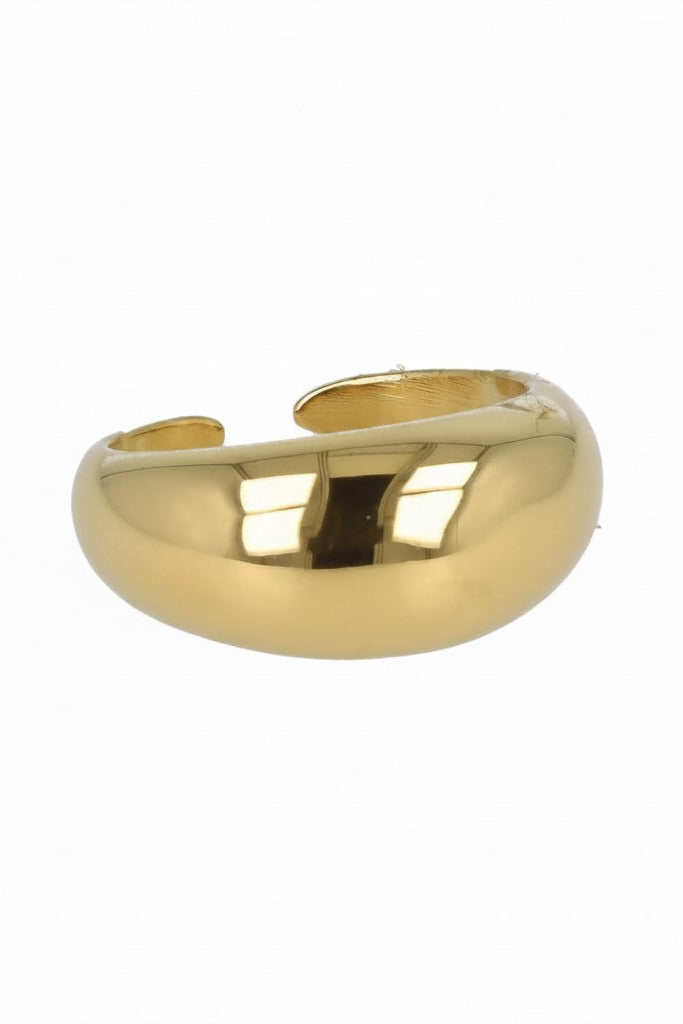 Anello Laura modello bombato in acciaio inossidabile . waterproof