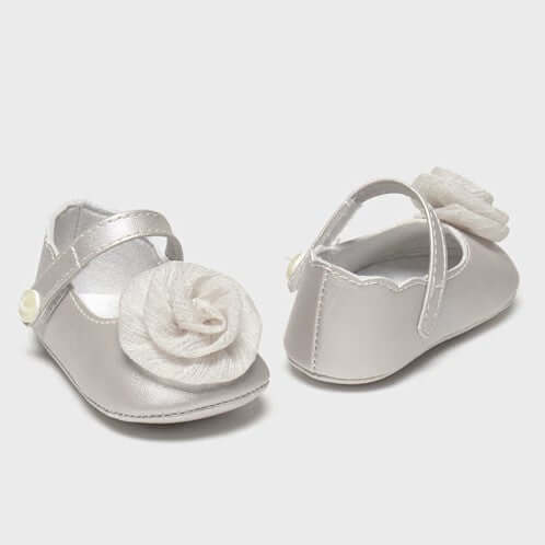 MAYORAL silver ballerina for baby girls 16 - 19