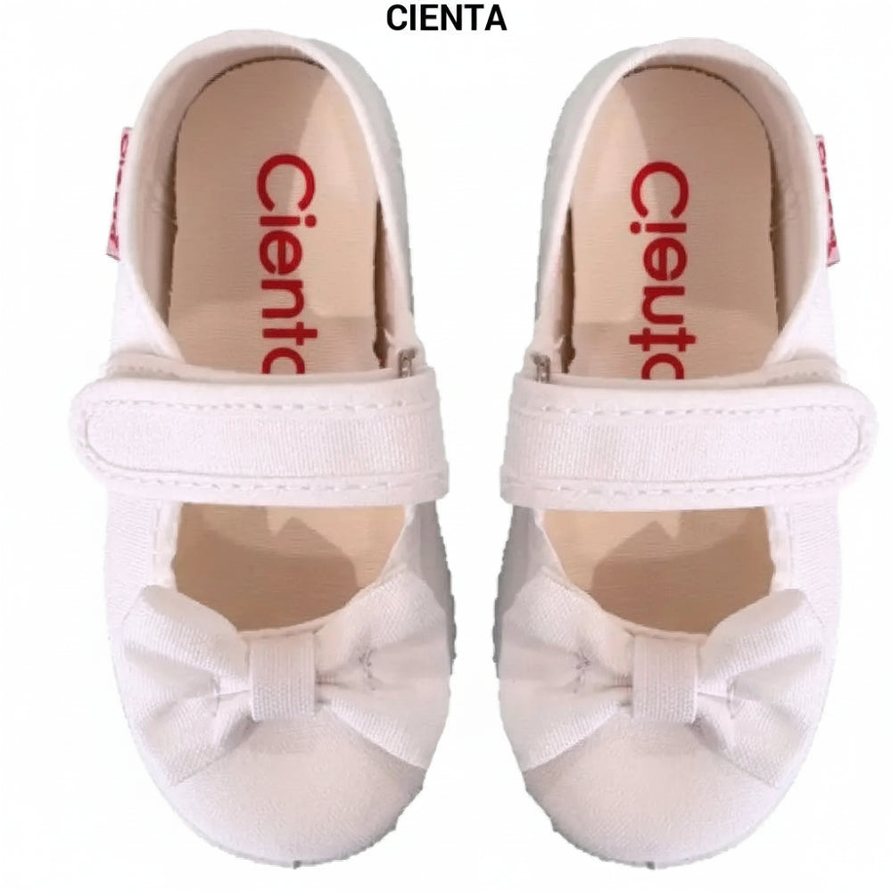 Ballerine CIENTA con fiocco bianca 20 - 30 Ballerine