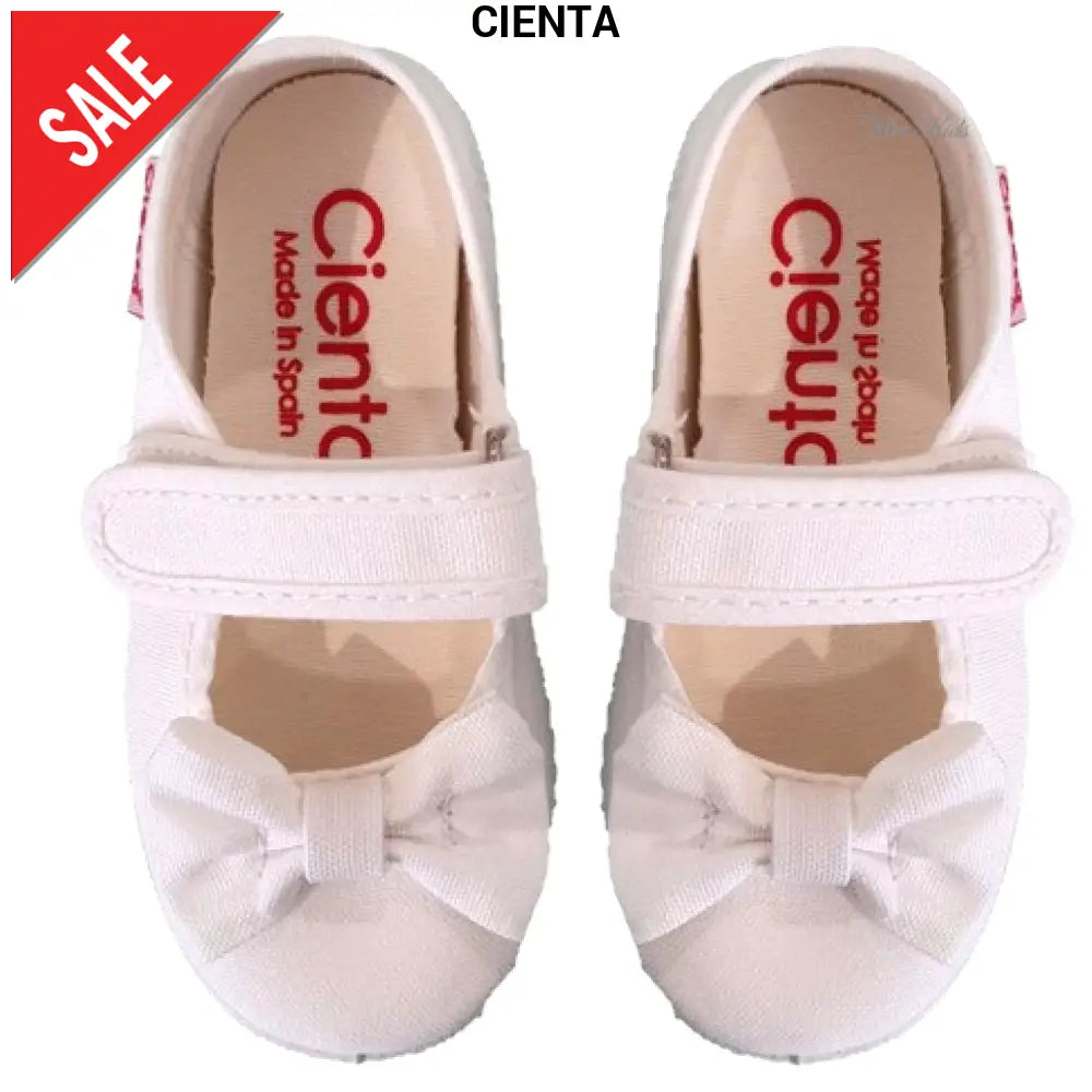 Ballerine CIENTA con fiocco bianca 20 - 30 Ballerine
