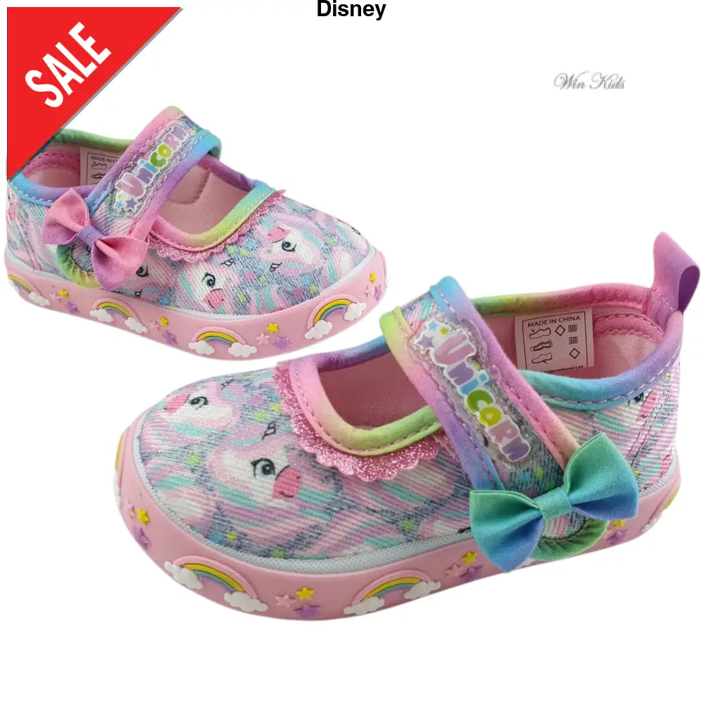 Ballerine UNICORNO con chiusura velcro e fiocchetto 20 - 27 Ballerine