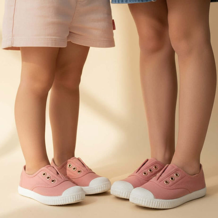 Zapatos Cienta Slip On Rosa Nude para Niña (Tallas 21-39)