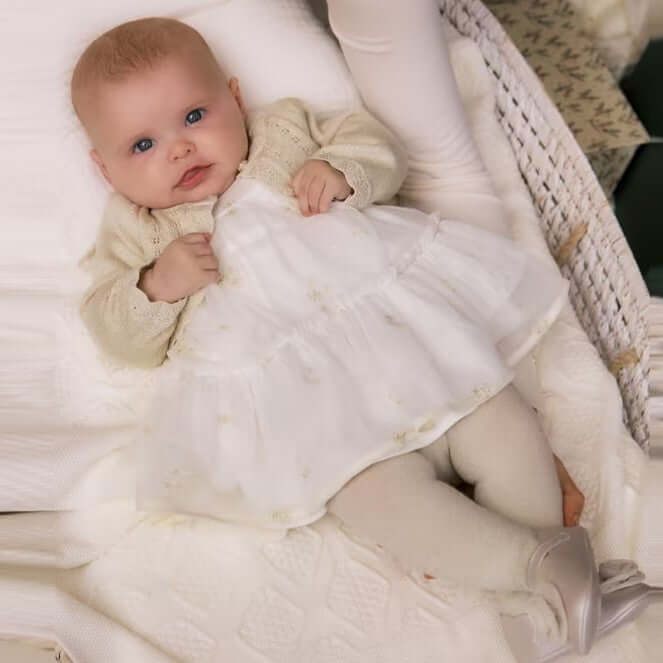 Abito MAYORAL per occasioni speciali manica lunga neonata 1mese - 18 mesi