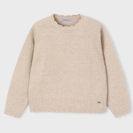 MAYORAL beige sweater for girls 2 years - 10 years