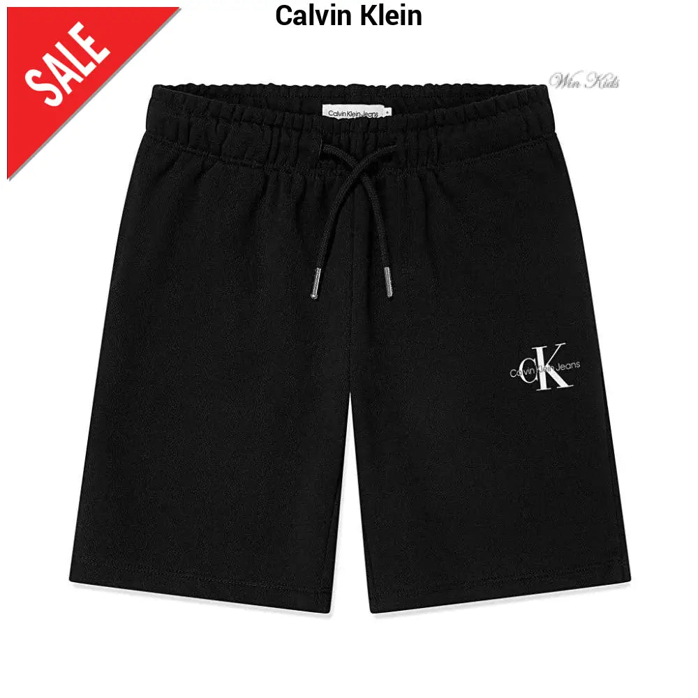 Bermuda CALVIN KLEIN modello sportivo nero con logo 4 anni - 16 anni Bermuda