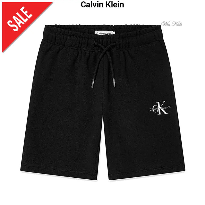 Bermuda CALVIN KLEIN modello sportivo nero con logo 4 anni - 16 anni Bermuda