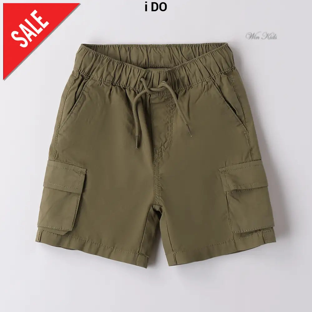 Bermuda i DO per bambino verde modello cargo dalla 12mesi alla 8anni Bermuda