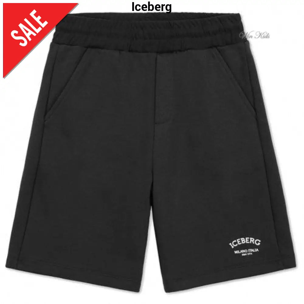Bermuda ICEBERG Milano nero sportivo 4 anni - 16 anni Bermuda