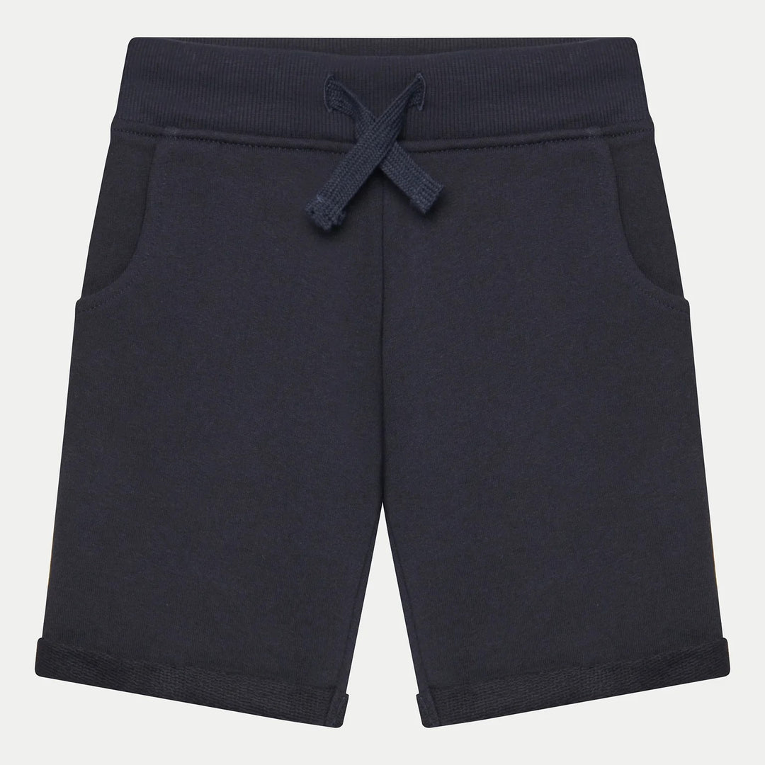 Bermuda GUESS blu in cotone garzato 2 anni - 16 anni