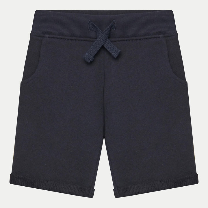 Bermuda GUESS blu in cotone garzato 2 anni - 16 anni