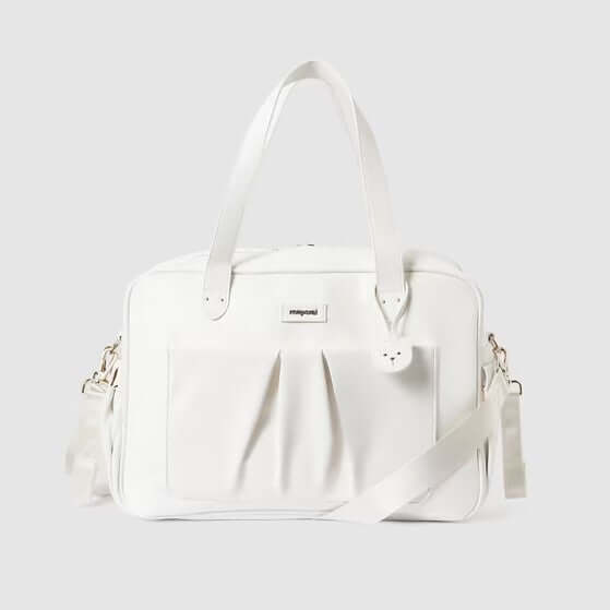 Bolsa mãe MAYORAL branca com urso