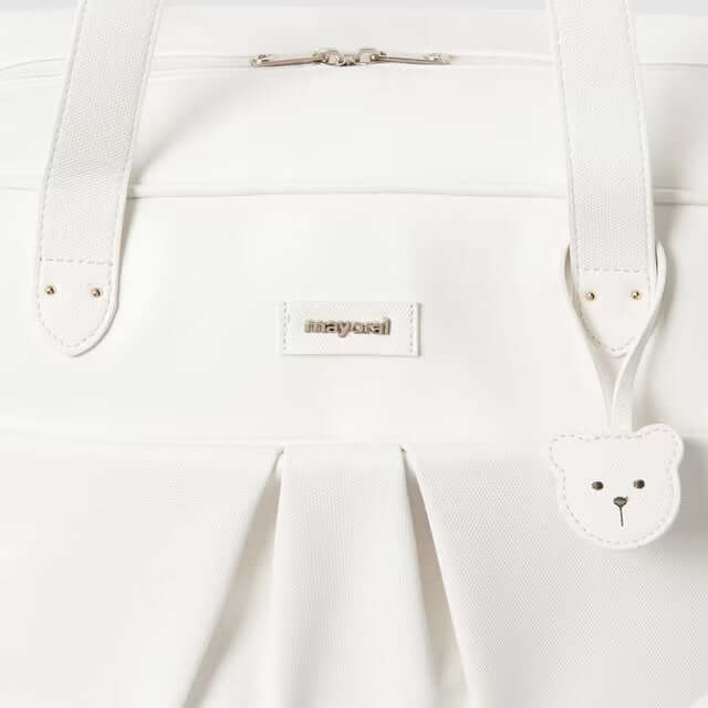 Bolsa mãe MAYORAL branca com urso