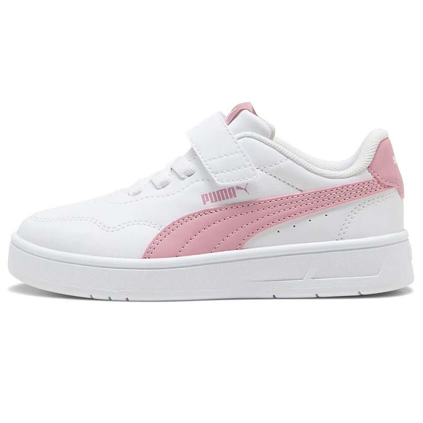 Zapatillas PUMA Court Lally blanco y rosa 28 - 35