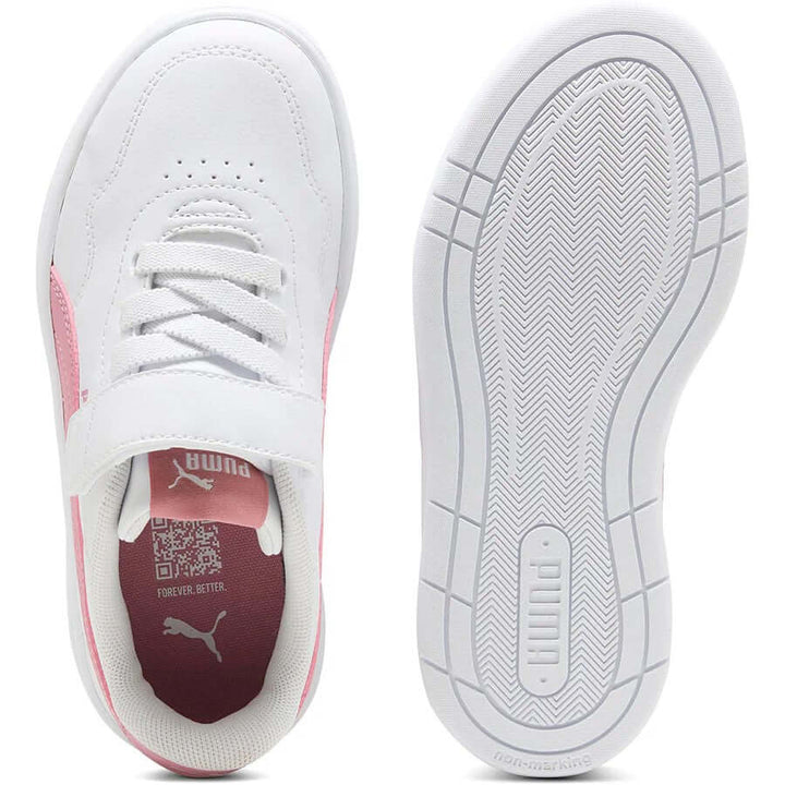 Zapatillas PUMA Court Lally blanco y rosa 28 - 35