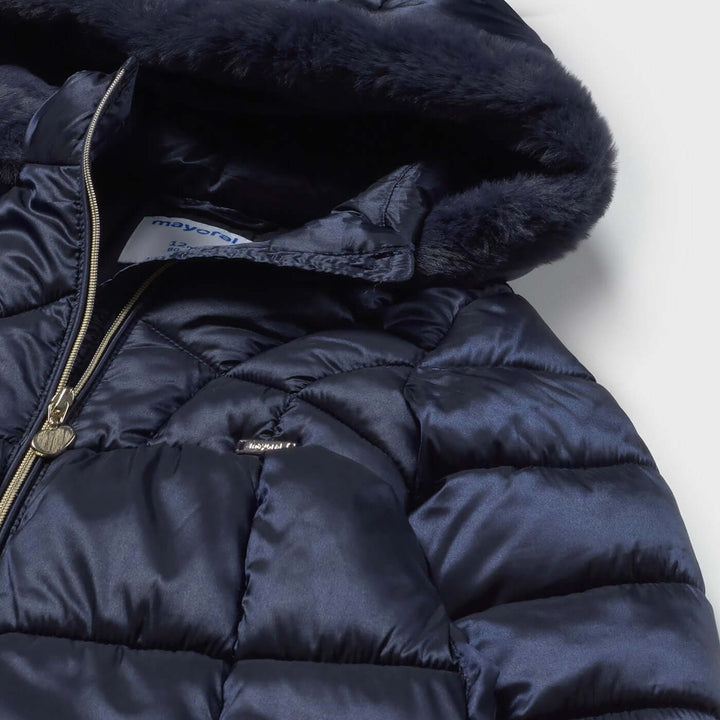 Mayoral long blue jacket 12 months - 4 years