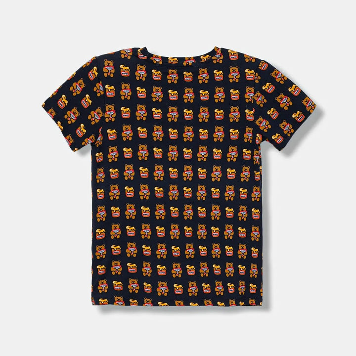 Blue GUESS t-shirt with logoed teddy bears 3 months - 7 years