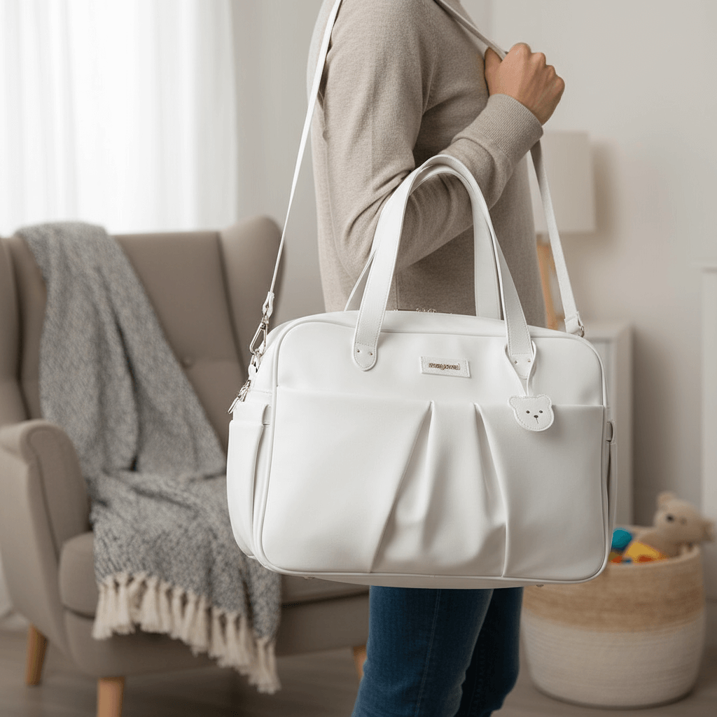 Borsa mamma MAYORAL bianca orsetto