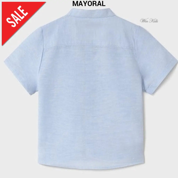 Camicia MAYORAL bambino azzurra da 6 mesi a 4 anni Camicie
