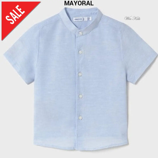 Camicia MAYORAL bambino azzurra da 6 mesi a 4 anni Camicie