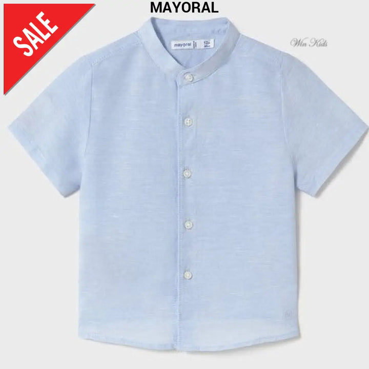 Camicia MAYORAL bambino azzurra da 6 mesi a 4 anni Camicie