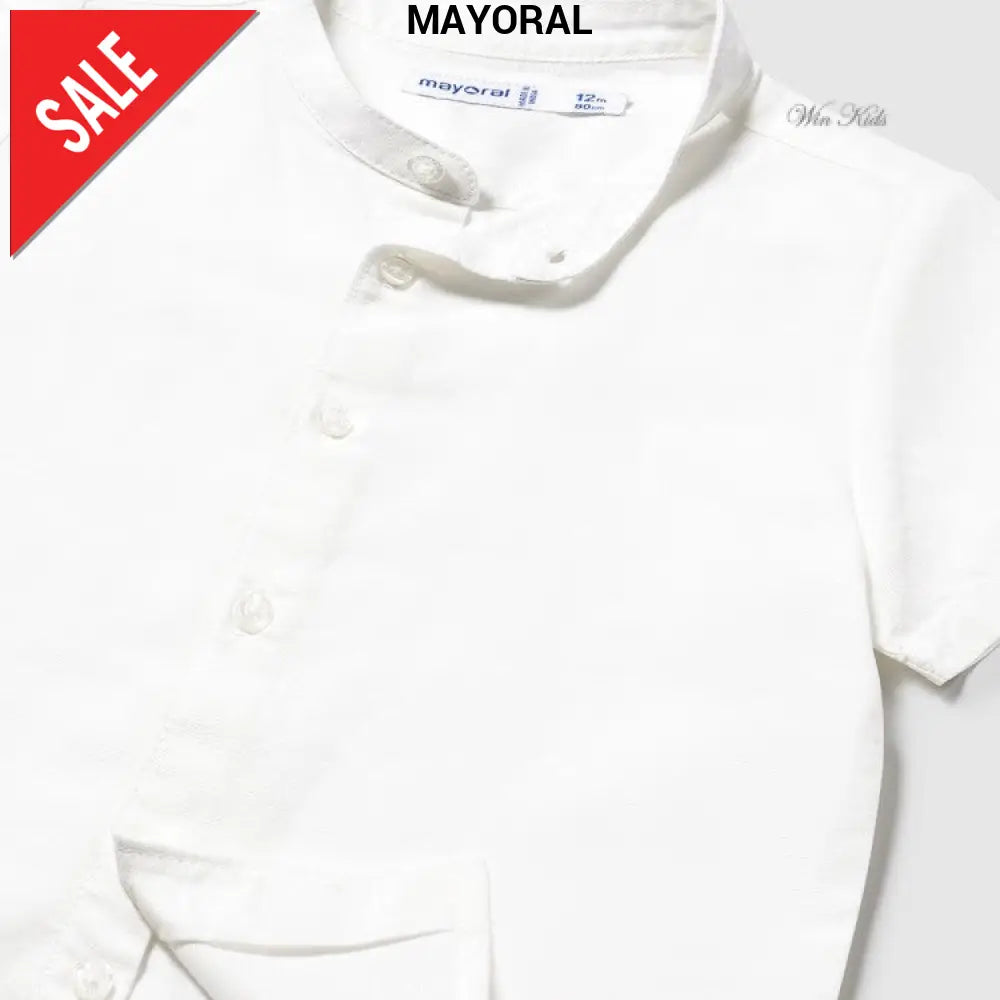 Camicia MAYORAL in cotone e lino modello coreana 6 mesi - 4 anni Camicie