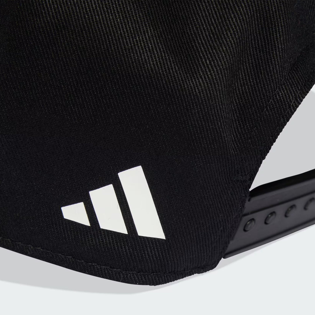 Cappello ADIDAS nero con logo e visiera 4anni - 16 anni