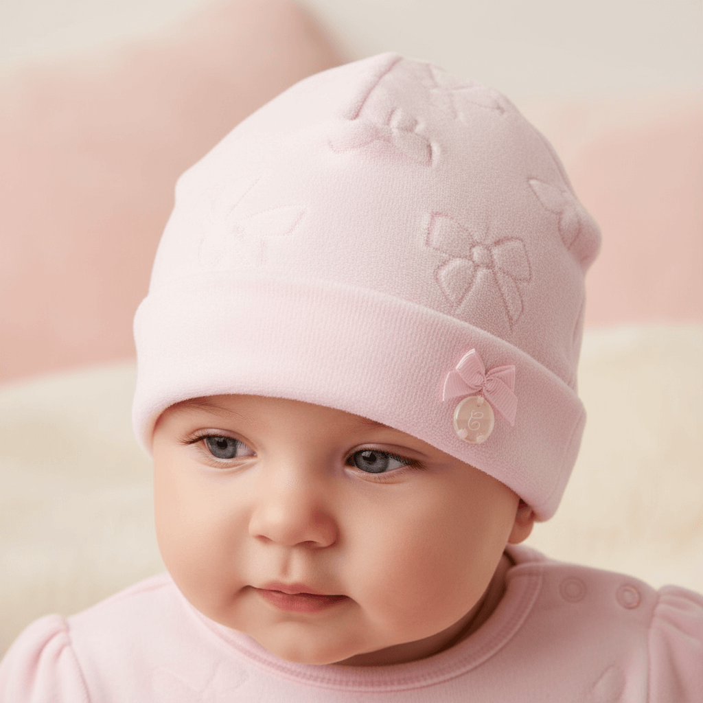 Cappello CHICCO ciniglia tema fiocco - Bambina