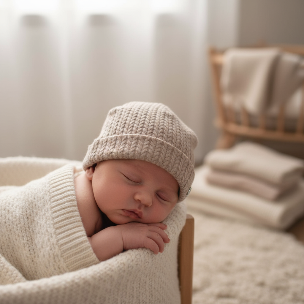 Cappello CHICCO effetto trecce beige