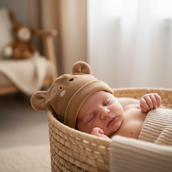 Cappello CHICCO in ciniglia beige animaletto